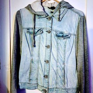 🌻 Armani Exchange 🌻 Large 🌻 Hooded Jean Sweater Jacket 🌻 Lightweight 🌻